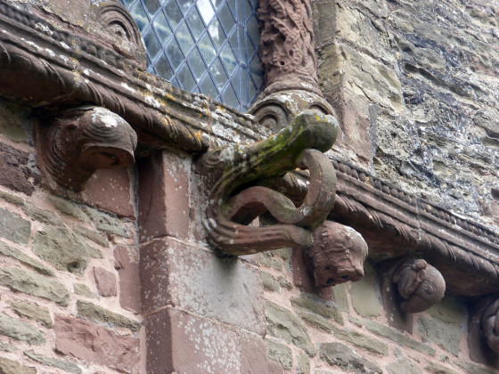 Figure 16: Kilpeck, Herefordshire, crocodile swallowing hydra 